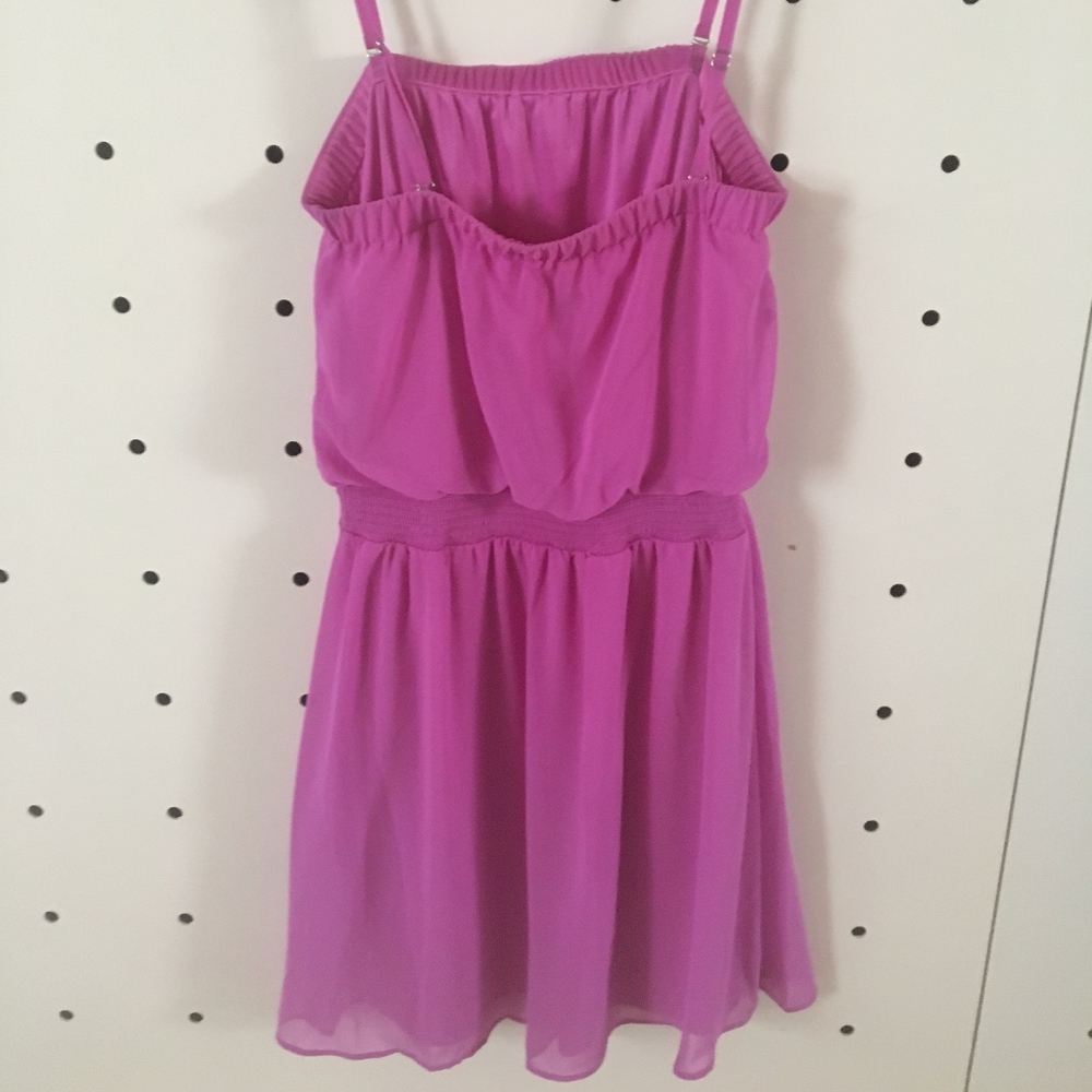 Purple Strapless Summer Dress